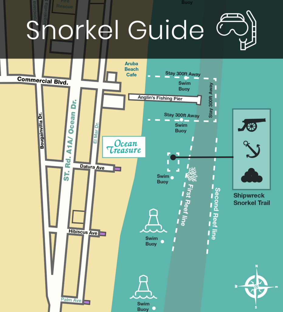 Snorkel guide map